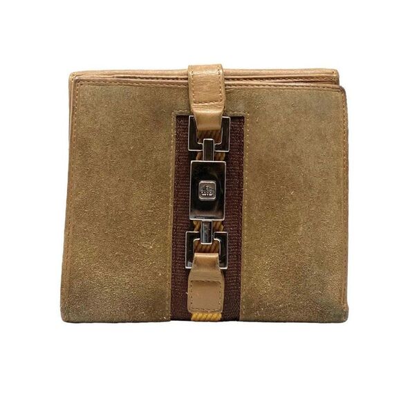 Gucci Jackie Sherry Line Clasp Bifold Wallet